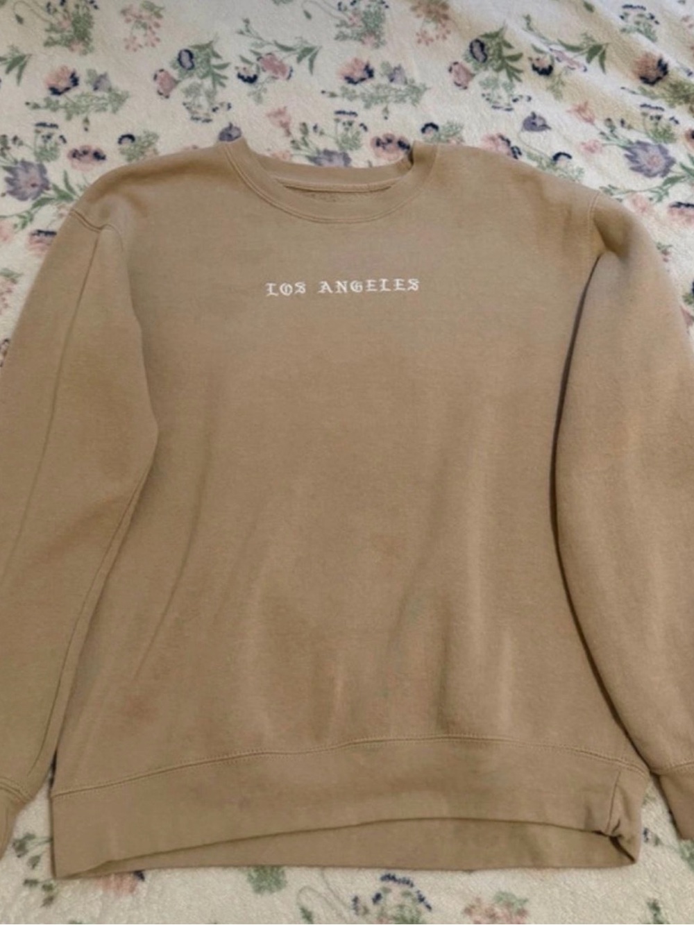 Eighty Eight 'Los Angeles' Crewneck Sweater - Beige